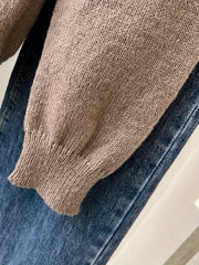 Geo Pattern Turtle Neck Pullover Sweater Long Sleeve Women's Clothing