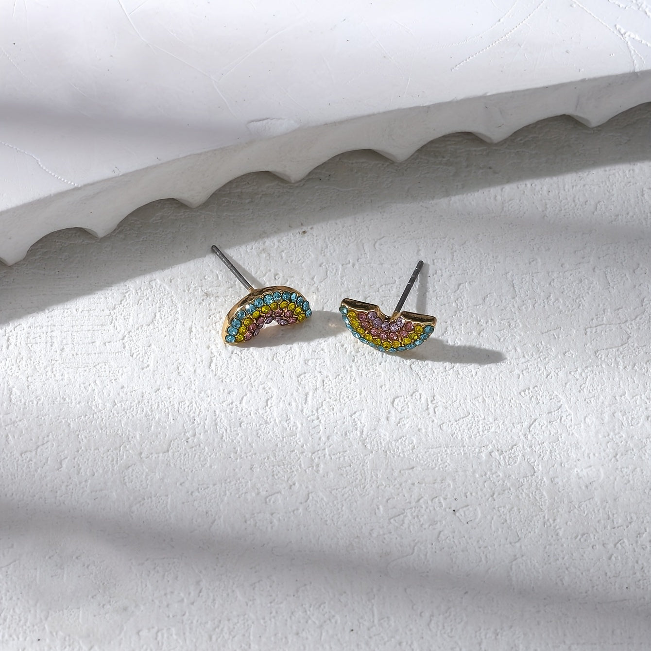 Little Rainbow Stud Earrings Gift For Girls