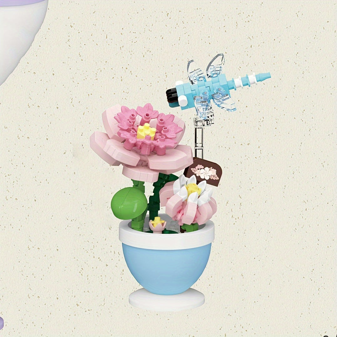 Insect Flower Micro Particle Assembly Building Block Toy DIY Gift