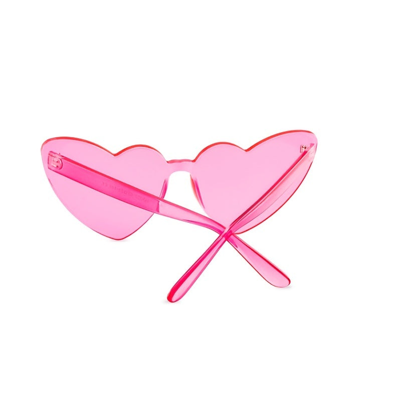 Heart Sunglasses Rimless Candy Party Glasses