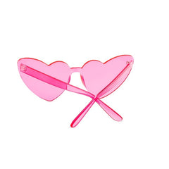 Heart Sunglasses Rimless Candy Party Glasses