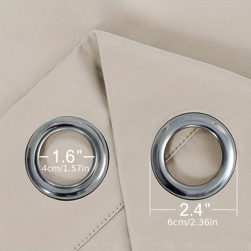 Grommet Top Velvet Curtains for Bedroom Living Room