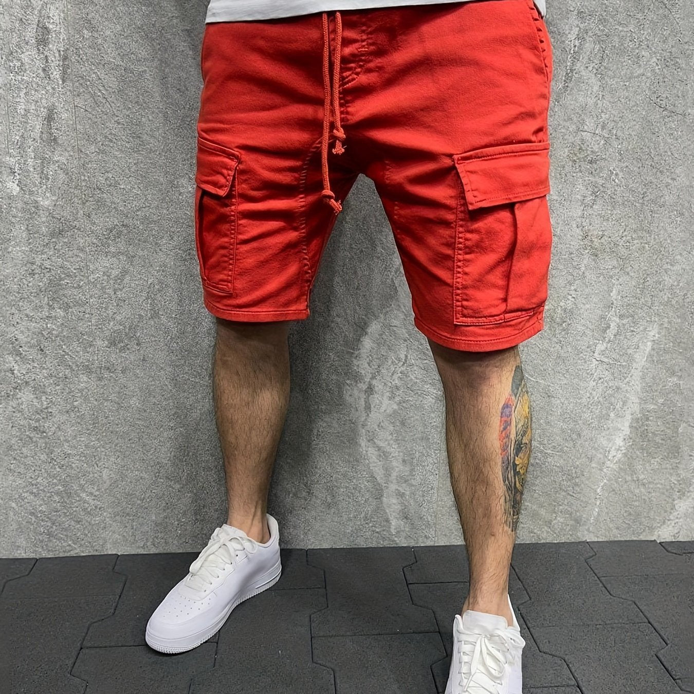 Men's Lightweight Drawstring Cargo Shorts