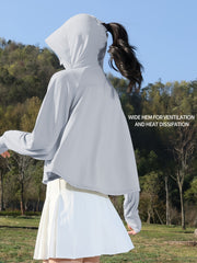 Women's UV Protection Shawl Hooded Clothing for Outdoor Activities