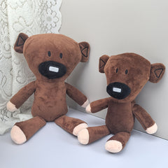 Soft Plush Teddy Bear Stuffed Animal Toy with Eyes & Pink Ears
