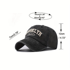 Embroidered Duck Tongue Cap for Outdoor Traveling