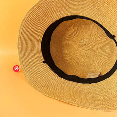 Straw Bucket Hat Breathable Sunshade Outdoor Summer Travel Beach Hats