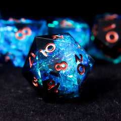 7pcs Resin Polyhedral Dice Set for RPG Board Game