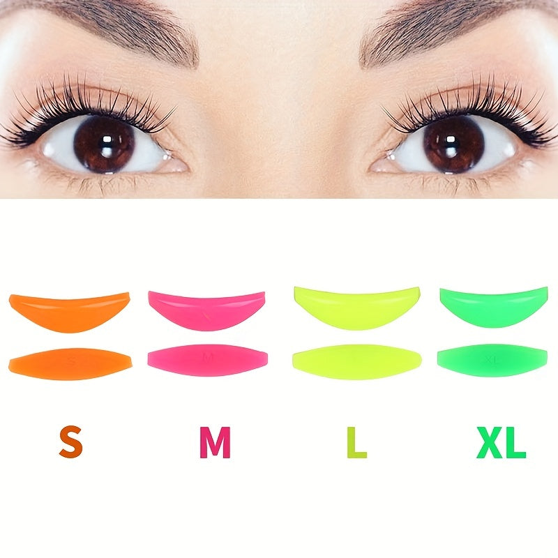 Rainbow Silicone Pads for Eyelash Perm Kit - Soft Lash Lift Rods for Eye Shapes