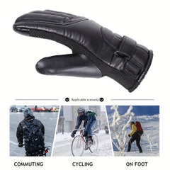 USB Hand Warmer Gloves Waterproof Touch Screen Gloves