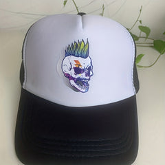 Skull Element Mesh Baseball Cap Sun Hat