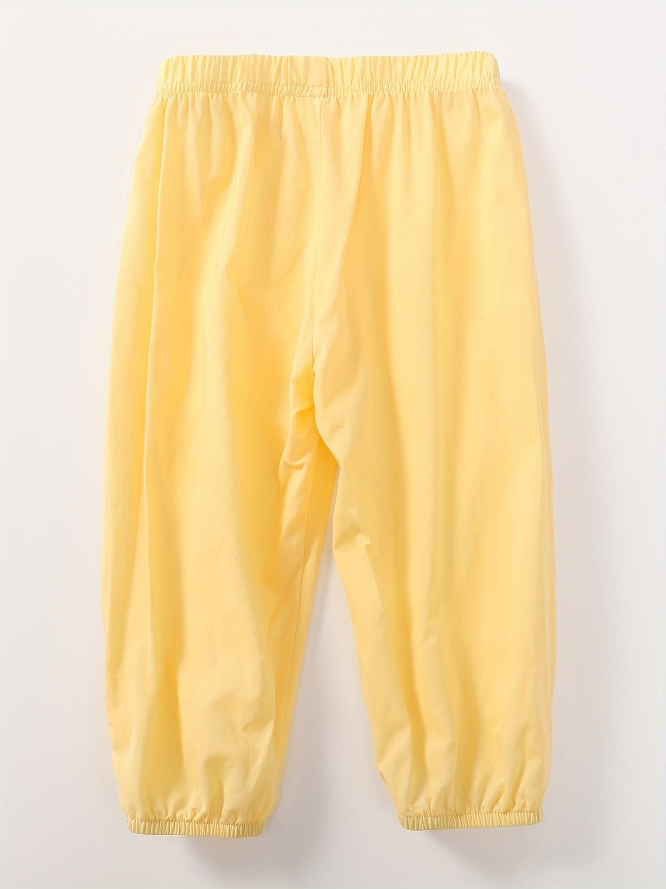 Toddler Girls Wide Leg Cotton Pants Elastic Waist Summer Kids Clothes