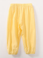 Toddler Girls Wide Leg Cotton Pants Elastic Waist Summer Kids Clothes