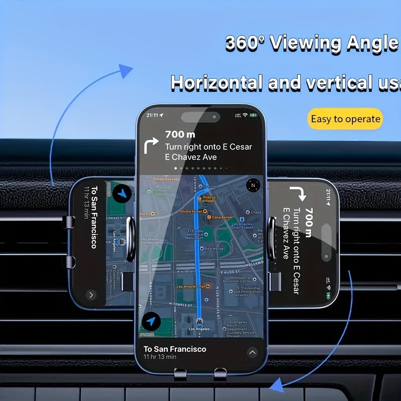 Car Phone Holder Mount with Hook Clip for Air Vent