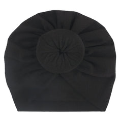 Newborn Infant Knotted Turban Headwrap Hat for Baby Boys and Girls