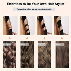 4pcs Heatless Hair Curling Rods Headband Over Night Hair Styling Kit Girls