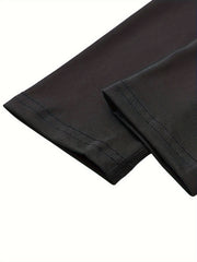 Men's Plush Solid Pocket Leggings Active Warm Compression Pants