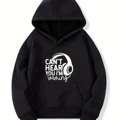 Kids Gaming Letter Print Hoodie Spring Fall Boys Sweatshirt