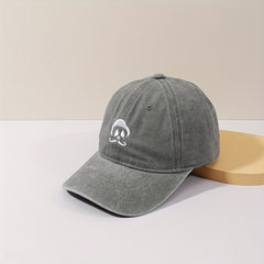 Little Old Man Embroidery Baseball Cap Sun Hat for Men and Women