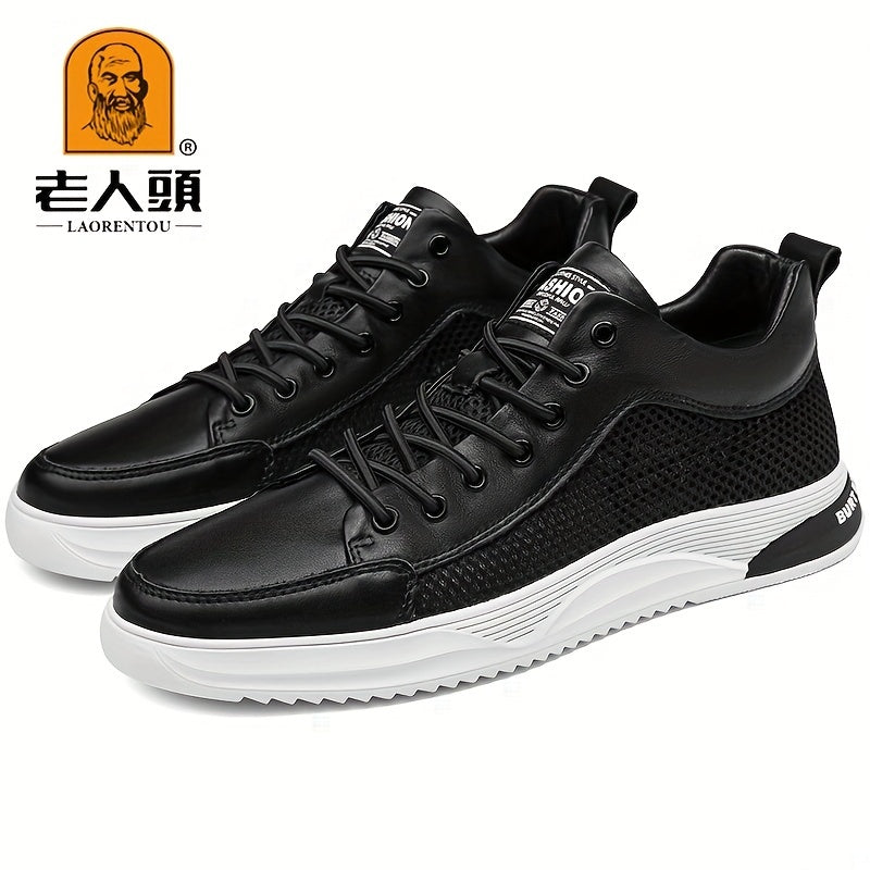 LAORENTOU Men's Skate Mesh Shoes Non Slip Sneakers