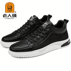 LAORENTOU Men's Skate Mesh Shoes Non Slip Sneakers