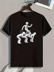 Little Man Mold Print Men's Graphic T shirt