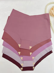 5 Pack High Waist Panties Elastic Briefs Women's Underwear