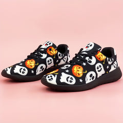 Halloween Pumpkin Ghost Print Soft Comfortable Sneakers