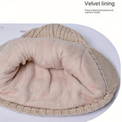 Outdoor Warm Woolen Hat for Autumn Winter Cycling with Ear Protection