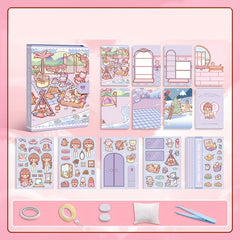 Creative Cartoon Stickers Glitter Embellished for DIY Quiet Books