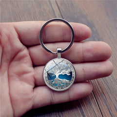 Vintage Life Tree Keychain For Boys Bag Accessories