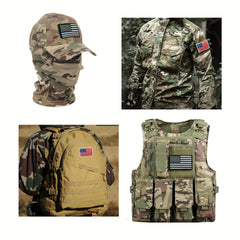American Flag Patch Hook And Loop Military Patches For Jackets Caps Vests
