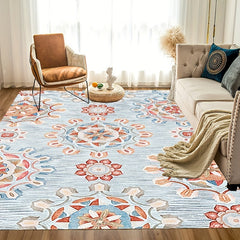 Soft Persian Floral Area Rug Large Stain Resistant Washable Rug