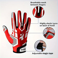 Pro Football Gloves Non Slip Breathable Protection For Receivers