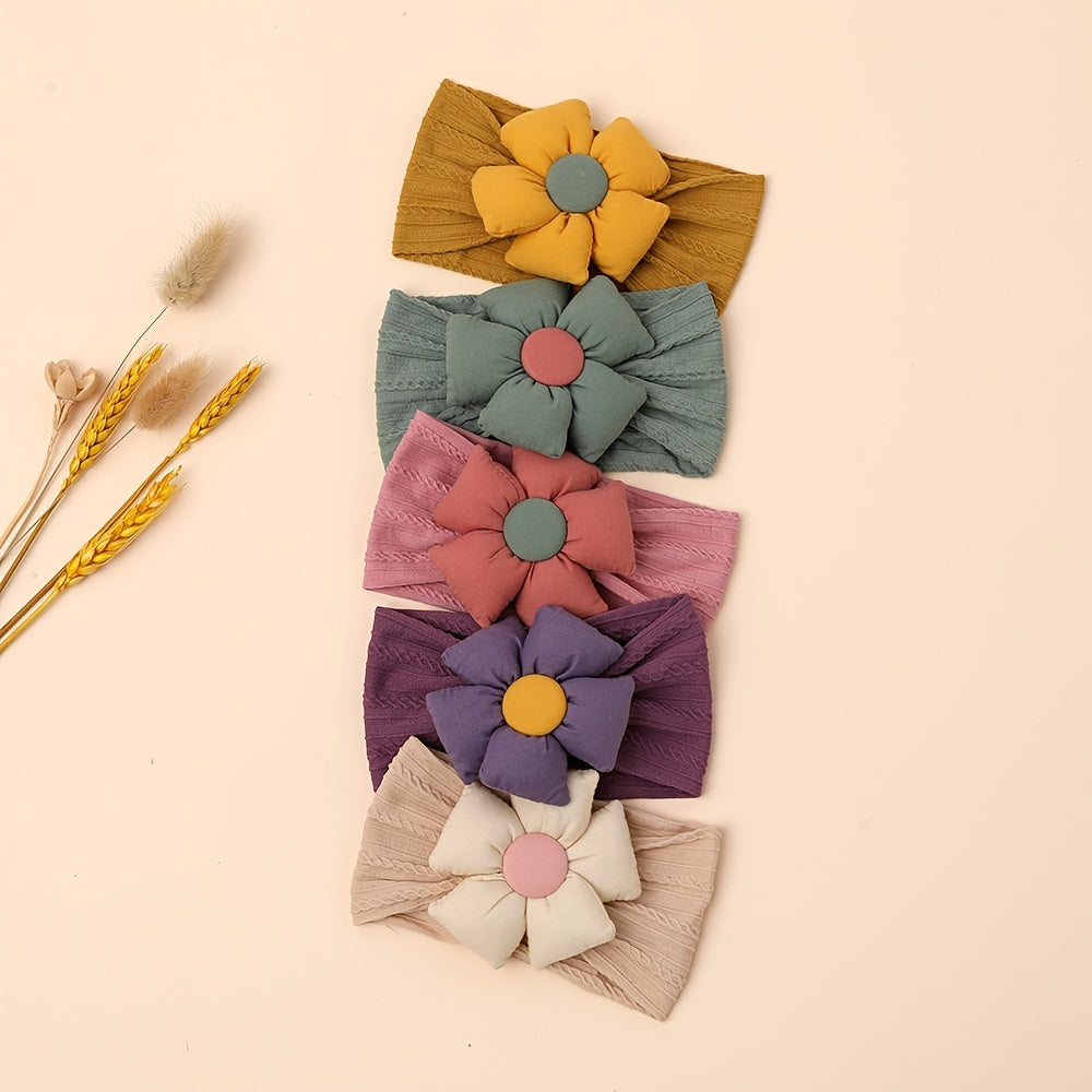Flower Baby Headbands Hairbands Elastic Hair Accessories for Baby Girls