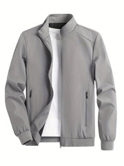 Men's Lightweight Stand Collar Zipper Jacket