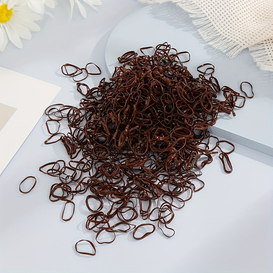 1000pcs Baby Girls Mini Elastic Hair Ties Set