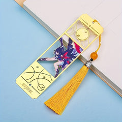 Anime Figure Metal Bookmarks Gen Character Shining Toy Gift Impacte