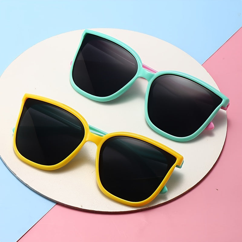 Kids Polarized Sunglasses Square Frame UV Protection