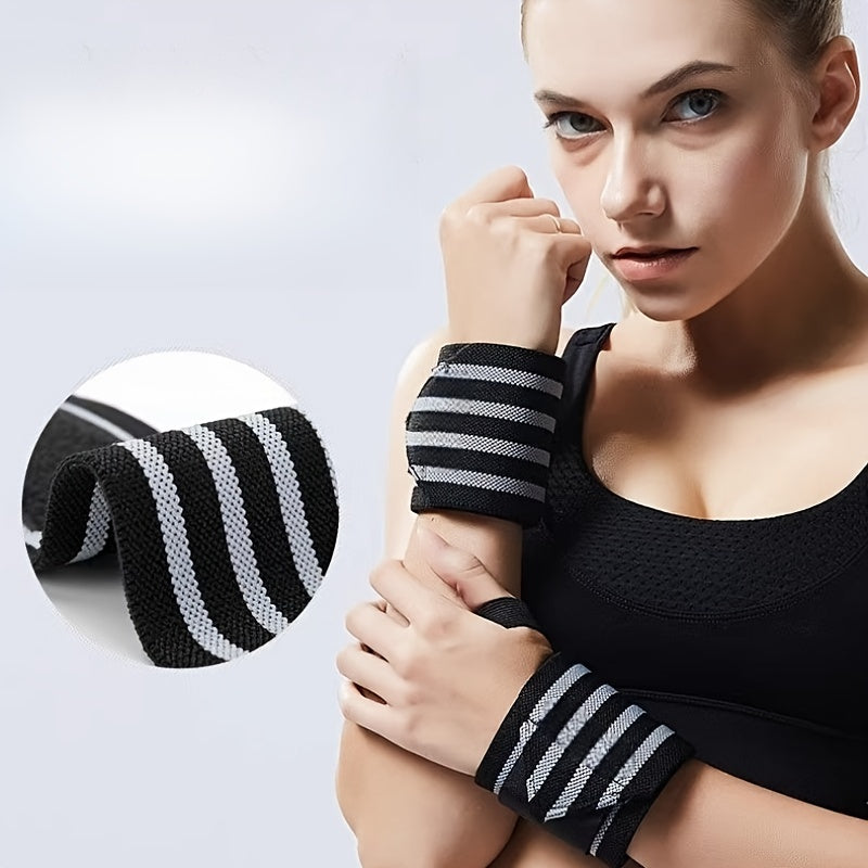 2pcs Anti-Slip Fitness Wristband Weight Training Strap