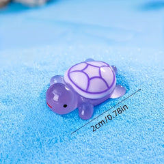 Glow in the Dark Turtle Set - Home Decor Car Accessories Fairy Garden Ornaments
