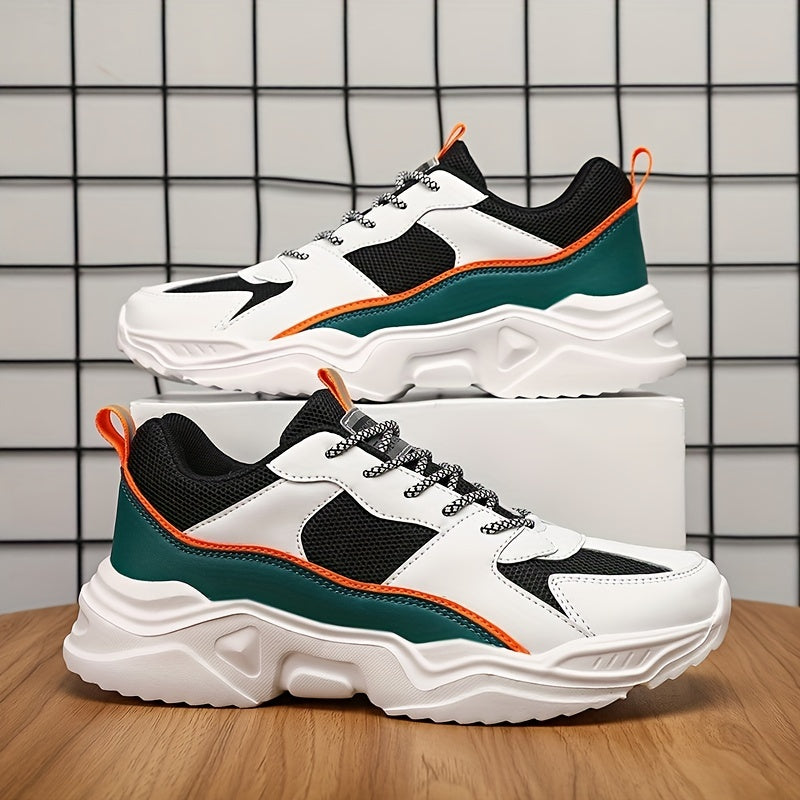 Men's Breathable Chunky Sneakers for Jogging Gym