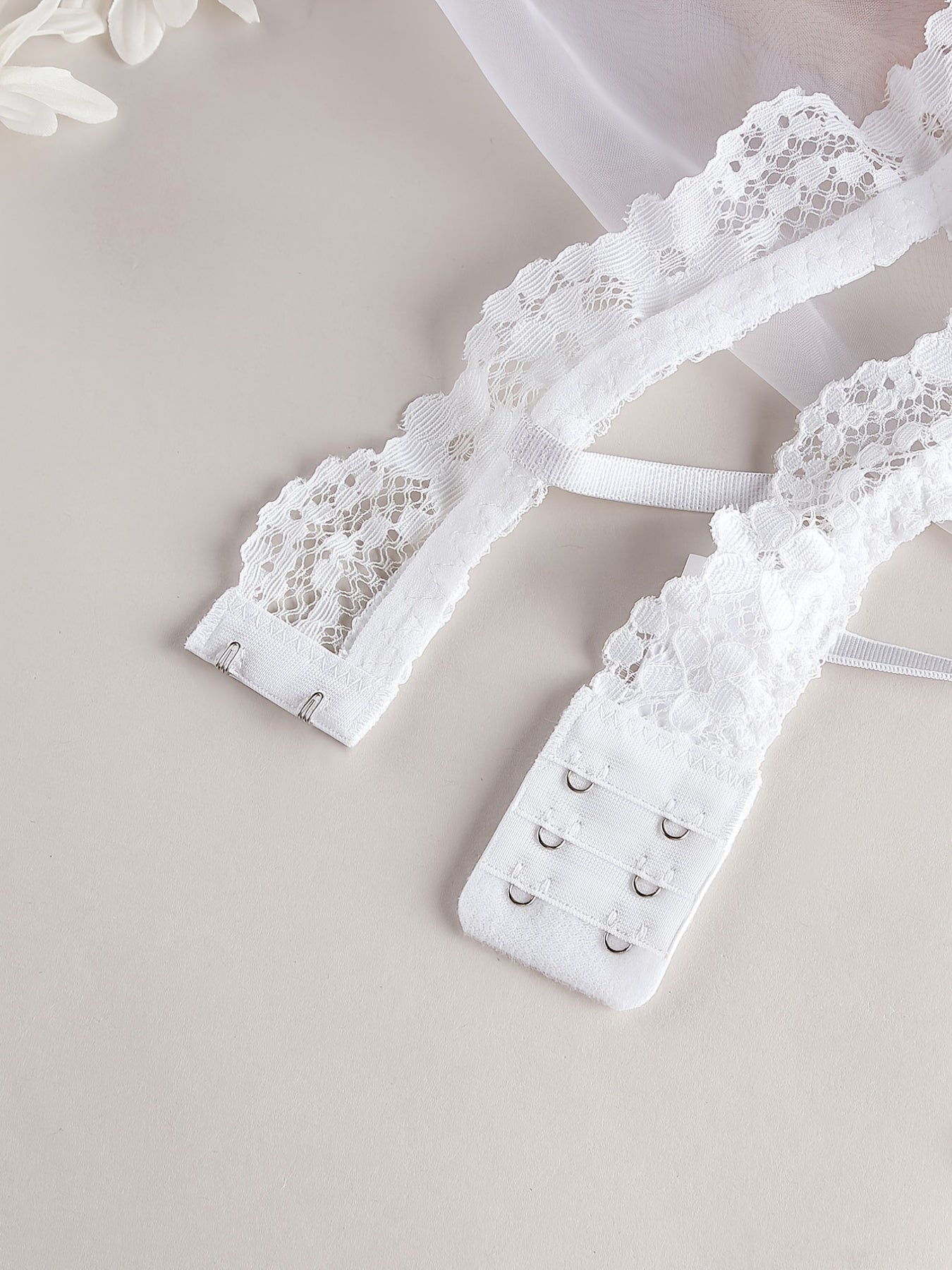 Floral Lace Lingerie Set Unlined Bras & Panties Women's Underwear