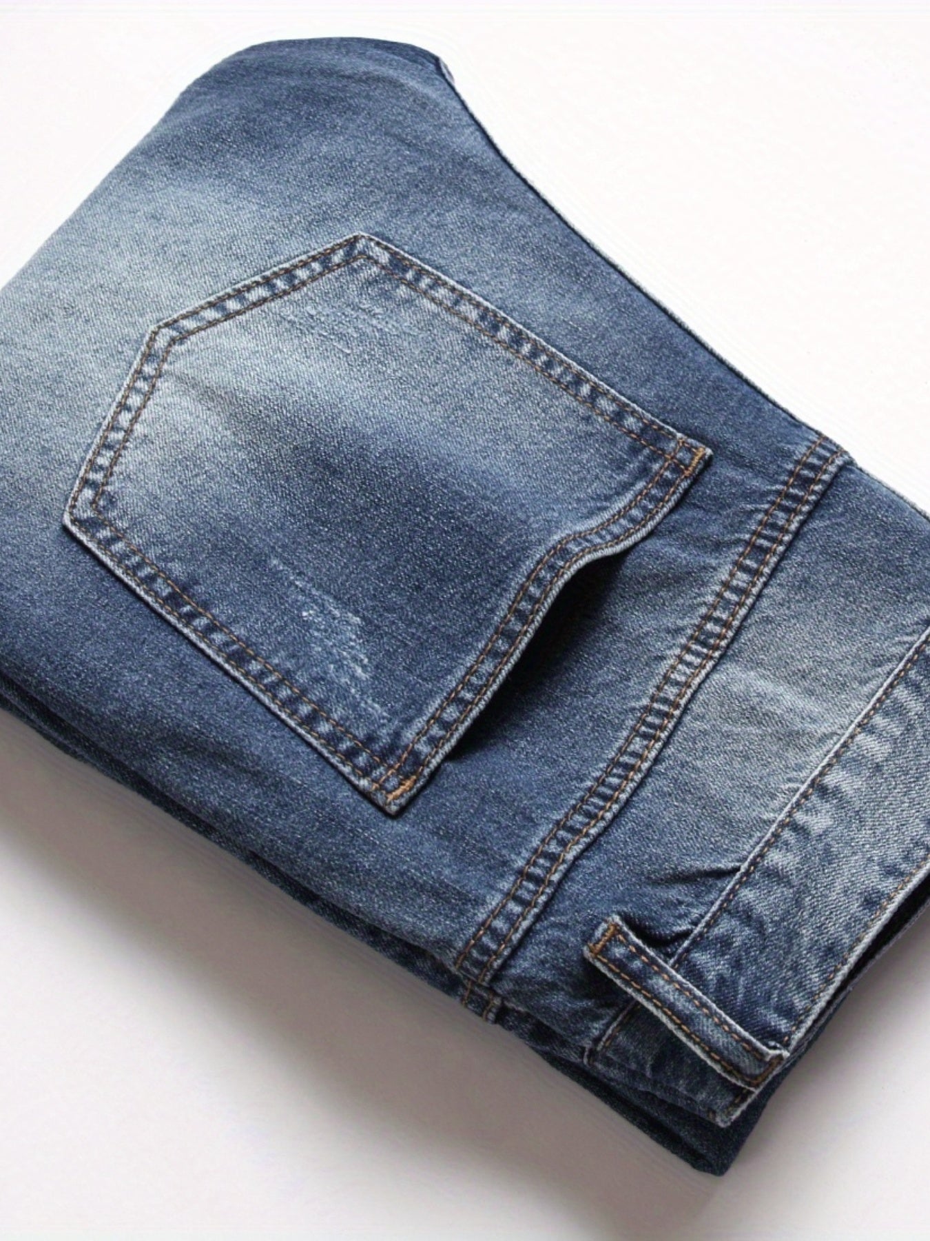 Slim Fit Ripped Jeans Men's Casual Distressed Denim Pants Spring Summer