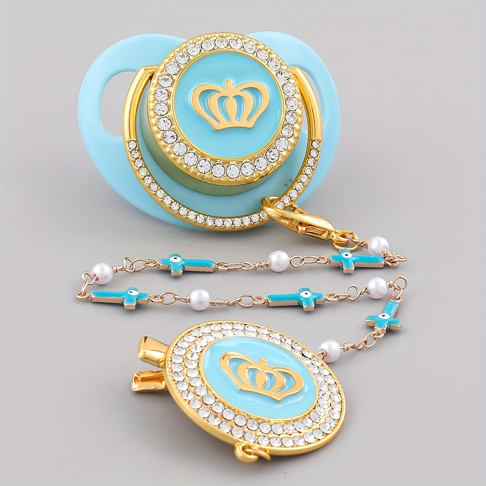 Crown Baby Pacifier for Little One's First Milestone