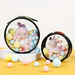 Dustproof Display Case for Blind Boxes Mini Figures Dolls Random Buckle