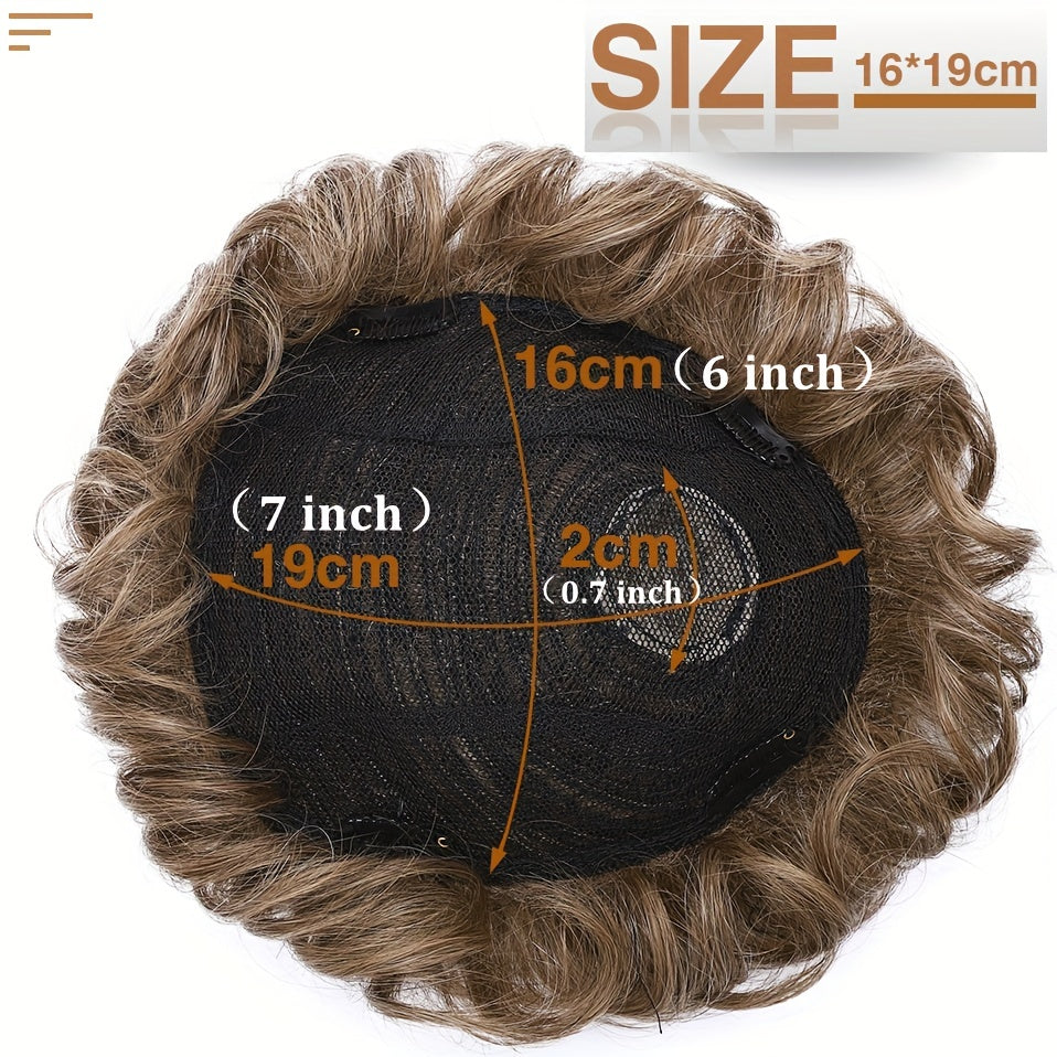 Natural 16x19 Lace Front Human Hair Topper for Men