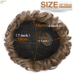 Natural 16x19 Lace Front Human Hair Topper for Men