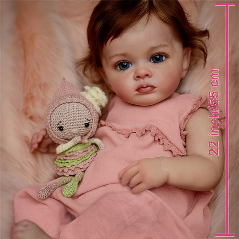 Realistic Soft Touch Collectible Art Doll 3D Painted Reborn Doll