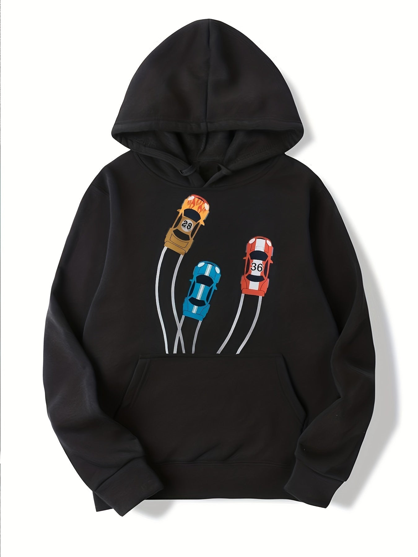 Pattern Print Boys Casual Pullover Sweatshirt Long Sleeve Crew Neck Tops